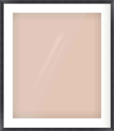 Black Wood Grain Flat Frame for 50 × 60cm artwork, with Smooth White Single Mount