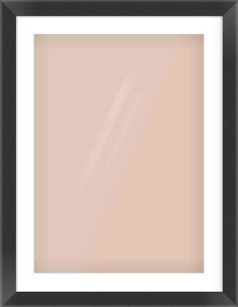 Black Reverse Frame for 50 × 70cm artwork, with Smooth White Single Mount