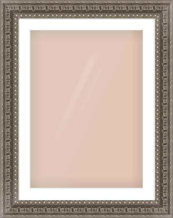 Silver Reverse Frame for 50 × 70cm artwork, with Smooth White Single Mount