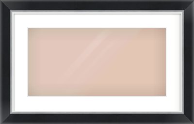 Black/Silver Reverse Frame for 20 × 10in artwork, with Smooth White Single Mount