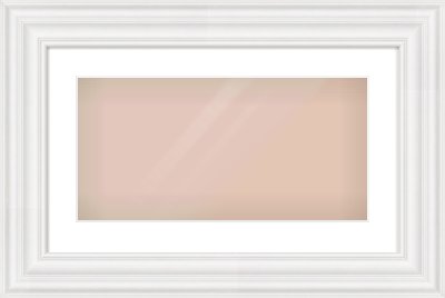 White Spoon Frame for 20 × 10in artwork, with Smooth White Single Mount