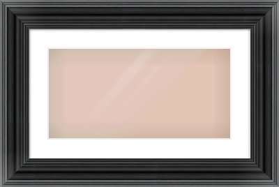 Black Spoon Frame for 20 × 10in artwork, with Smooth White Single Mount