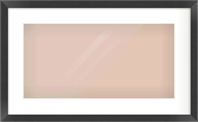 Black Flat Frame for 20 × 10in artwork, with Smooth White Single Mount