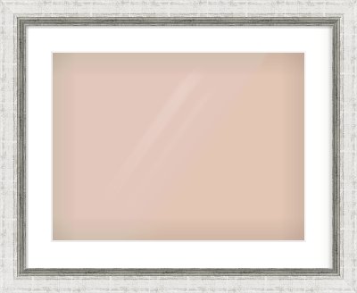 Silver Reverse Frame for 20 × 15in artwork, with Smooth White Single Mount