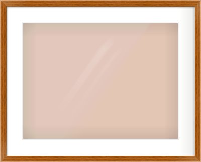 Natural Wood Flat Frame for 20 × 15in artwork, with Smooth White Single Mount
