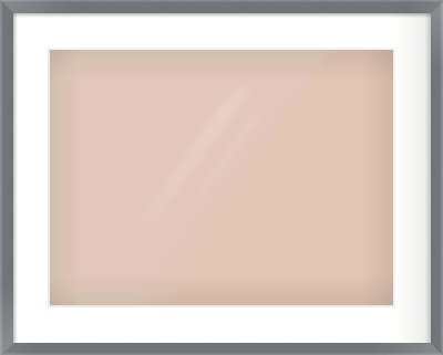 Grey Flat Frame for 20 × 15in artwork, with Smooth White Single Mount