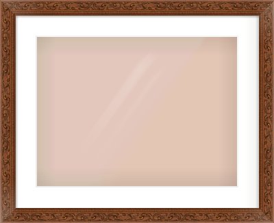 Maroon Decorative Frame for 20 × 15in artwork, with Smooth White Single Mount