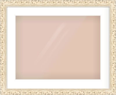 White Decorative Frame for 20 × 15in artwork, with Smooth White Single Mount
