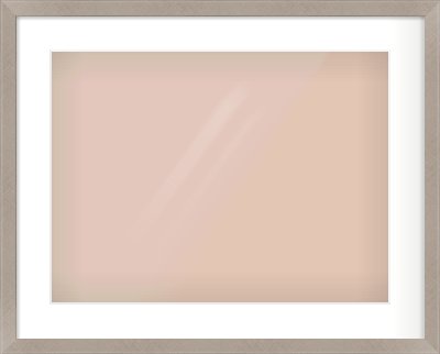 Silver & Black Sided Flat Frame for 20 × 15in artwork, with Smooth White Single Mount