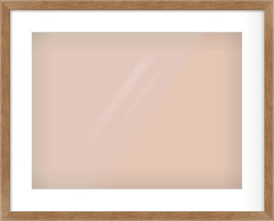Brushed Bronze with Black Sides Flat Frame for 20 × 15in artwork, with Smooth White Single Mount