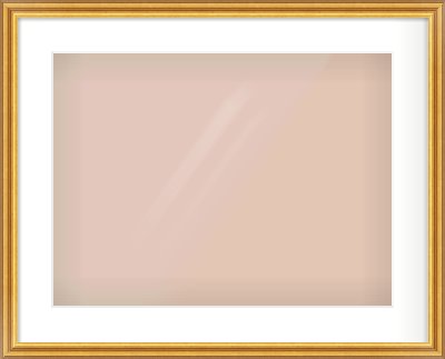 Gold Reverse Frame for 20 × 15in artwork, with Smooth White Single Mount