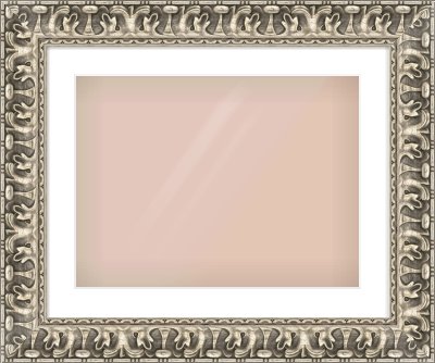 Silver Reverse Frame for 20 × 15in artwork, with Smooth White Single Mount