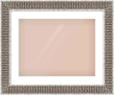 Silver Flat Frame for 20 × 15in artwork, with Smooth White Single Mount