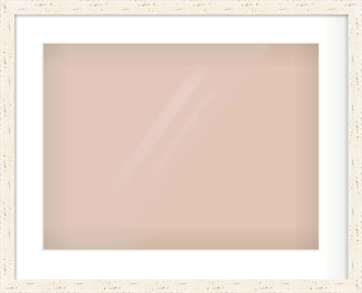 White Flat Frame for 20 × 15in artwork, with Smooth White Single Mount