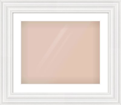 White Spoon Frame for 20 × 16in artwork, with Smooth White Single Mount