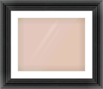 Black Spoon Frame for 20 × 16in artwork, with Smooth White Single Mount