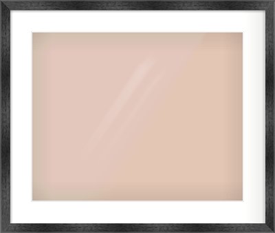 Black Flat Frame for 20 × 16in artwork, with Smooth White Single Mount