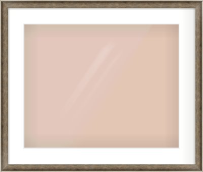 Silver Scoop Frame for 20 × 16in artwork, with Smooth White Single Mount