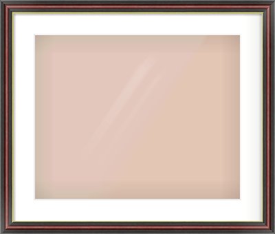Brown Reverse Frame for 20 × 16in artwork, with Smooth White Single Mount