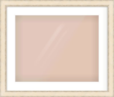 GOLD Flat Frame for 20 × 16in artwork, with Smooth White Single Mount
