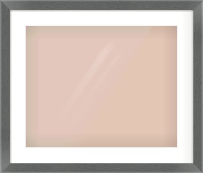 Dark Grey Flat Frame for 20 × 16in artwork, with Smooth White Single Mount