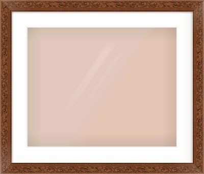 Maroon Decorative Frame for 20 × 16in artwork, with Smooth White Single Mount