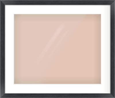 Black Wood Grain Flat Frame for 20 × 16in artwork, with Smooth White Single Mount