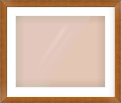 Brushed Bronze with Black Sides Flat Frame for 20 × 16in artwork, with Smooth White Single Mount