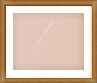 Bronze Cushion Frame for 20 × 16in artwork, with Smooth White Single Mount
