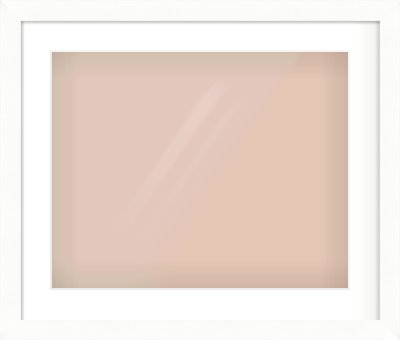 White Bevel Frame for 20 × 16in artwork, with Smooth White Single Mount