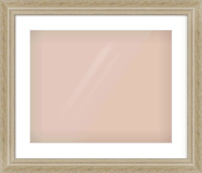 Ivory Scoop Frame for 20 × 16in artwork, with Smooth White Single Mount