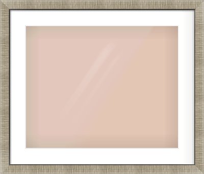 Silver & Black Sided Flat Frame for 20 × 16in artwork, with Smooth White Single Mount