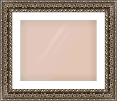 Silver Reverse Frame for 20 × 16in artwork, with Smooth White Single Mount
