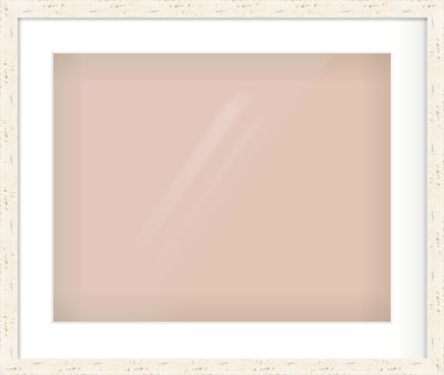 White Flat Frame for 20 × 16in artwork, with Smooth White Single Mount