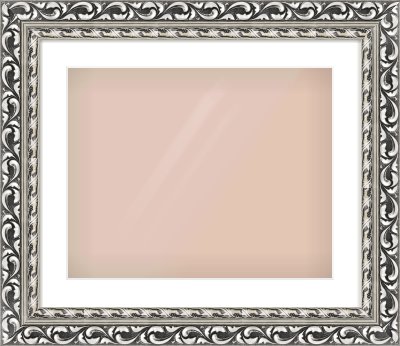 Silver Reverse Frame for 20 × 16in artwork, with Smooth White Single Mount