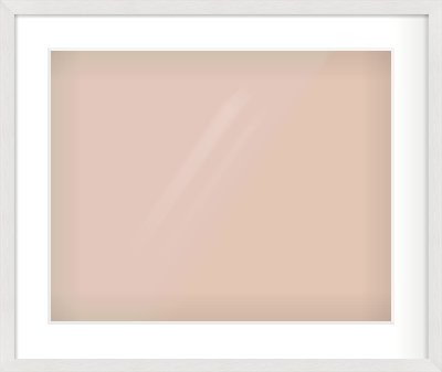 White Flat Frame for 20 × 16in artwork, with Smooth White Single Mount