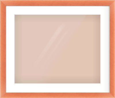 Bronze Flat Frame for 20 × 16in artwork, with Smooth White Single Mount