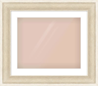 Silver / White Scoop Frame for 20 × 16in artwork, with Smooth White Single Mount