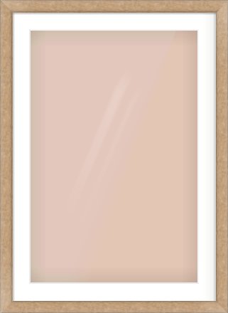 Bronze Flat Frame for 20 × 30in artwork, with Smooth White Single Mount
