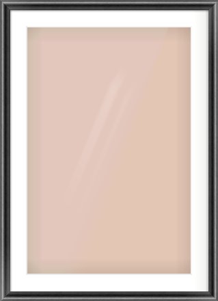 Black Cushion Frame for 20 × 30in artwork, with Smooth White Single Mount