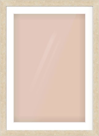 Premium Flat Frame for 20 × 30in artwork, with Smooth White Single Mount