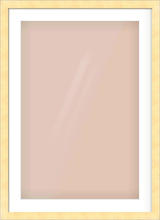 Gold Face, Black Sides Flat Frame for 20 × 30in artwork, with Smooth White Single Mount