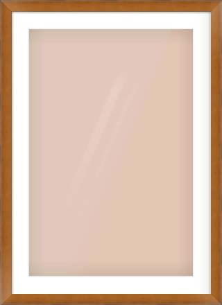 Brushed Bronze with Black Sides Flat Frame for 20 × 30in artwork, with Smooth White Single Mount