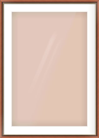 Brown Spoon Frame for 20 × 30in artwork, with Smooth White Single Mount