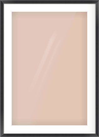 Black Angle Frame for 20 × 30in artwork, with Smooth White Single Mount