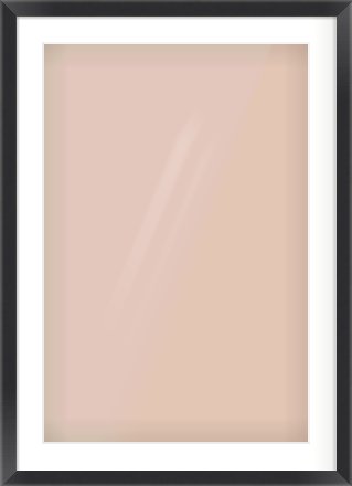 Black Flat Frame for 20 × 30in artwork, with Smooth White Single Mount