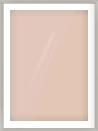 Grey Flat Frame for 594 × 841mm artwork, with Smooth White Single Mount