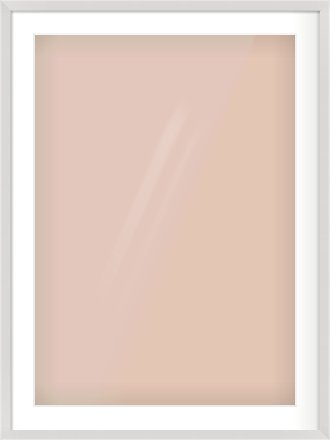 Silver Flat Frame for 594 × 841mm artwork, with Smooth White Single Mount