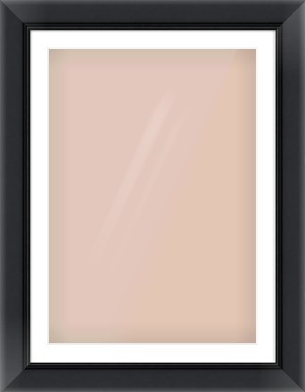Black Reverse Frame for 594 × 841mm artwork, with Smooth White Single Mount
