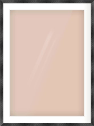 Black Flat Frame for 594 × 841mm artwork, with Smooth White Single Mount